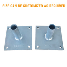 Load image into Gallery viewer, Custom Scaffolding Accessories Base Plate Plated Ground Level Base Jack Plate Feet for System Scaffolding Assemble
