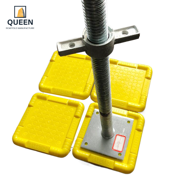 Scaffolding Base Pad Plastic PP Material Base Jack High Quality Tredda Base Plate