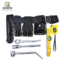 Load image into Gallery viewer, Scaffolding Leather Tool Belt Kit  High Quality Leather Bag
